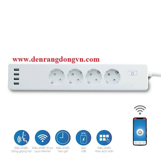 Ổ cắm Wifi 4 P E04/10A.WF